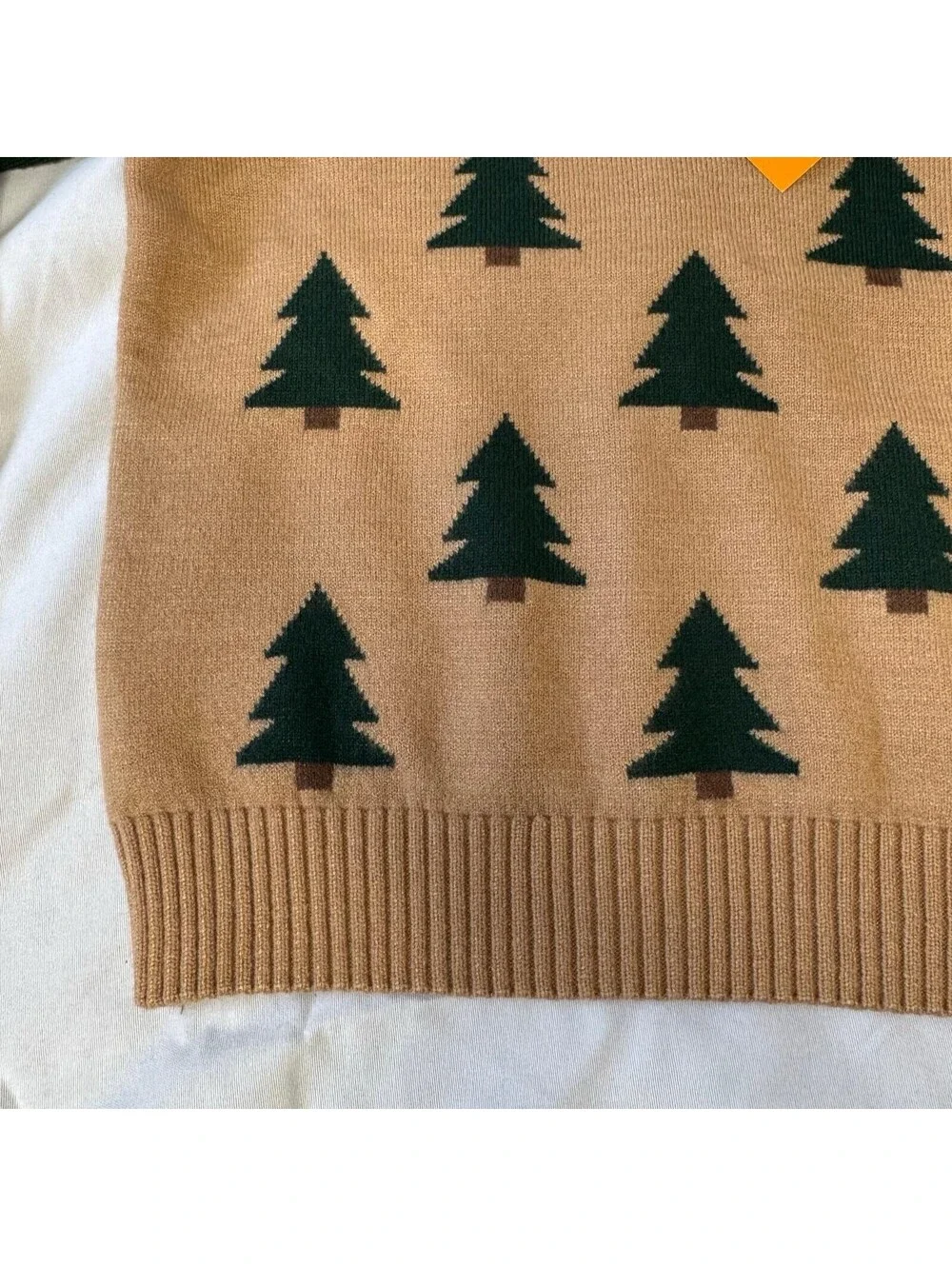Gymboree Sweater Baby 18-24M Tan Green Christmas Tree Holiday NWT
